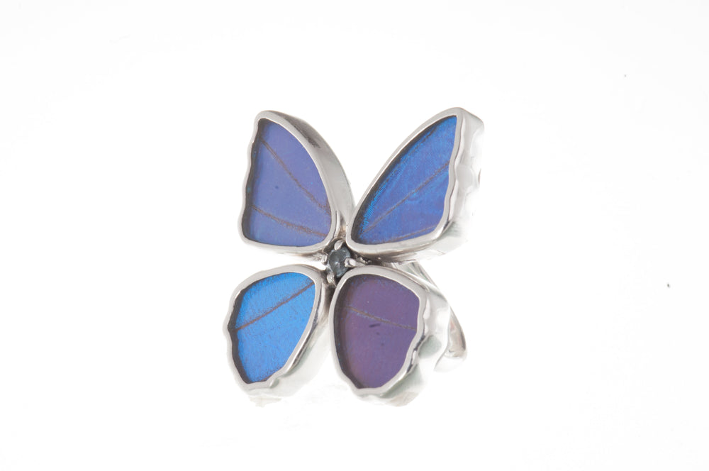 2--A-4D-4F-Silver-butterfly-ring-with-blue-topaz-birthstone-Iridescent-Blue-Morpho-Didius