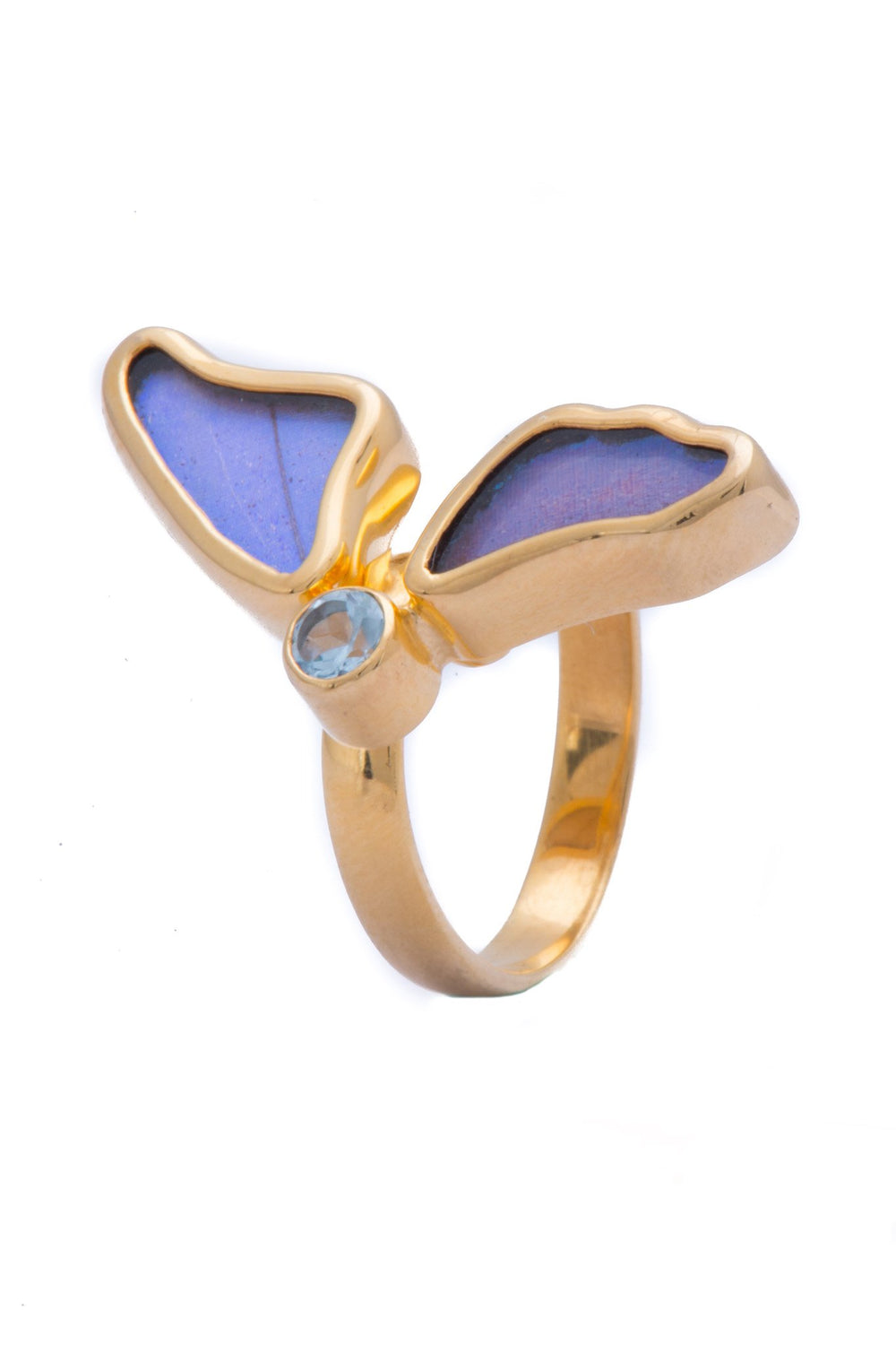 2--A-2D-3F-Gold-butterfly-ring-with-blue-topaz-birthstone-Iridescent-Blue-half-Morpho-Didius