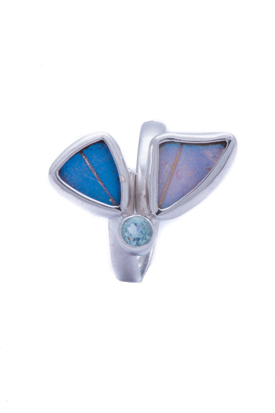 4--A-2D-2F-Silver-butterfly-ring-with-blue-topaz-birthstone-Iridescent-Blue-half-Morpho-Didius