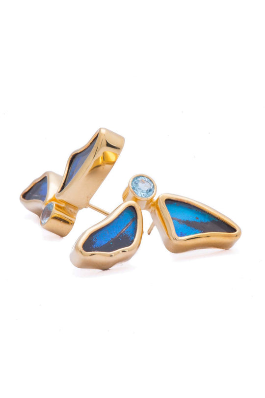 2--a-2d-3f-gold-butterfly-earrings-with-blue-topaz-birthstone-royal-blue-half-papilio-ulysses