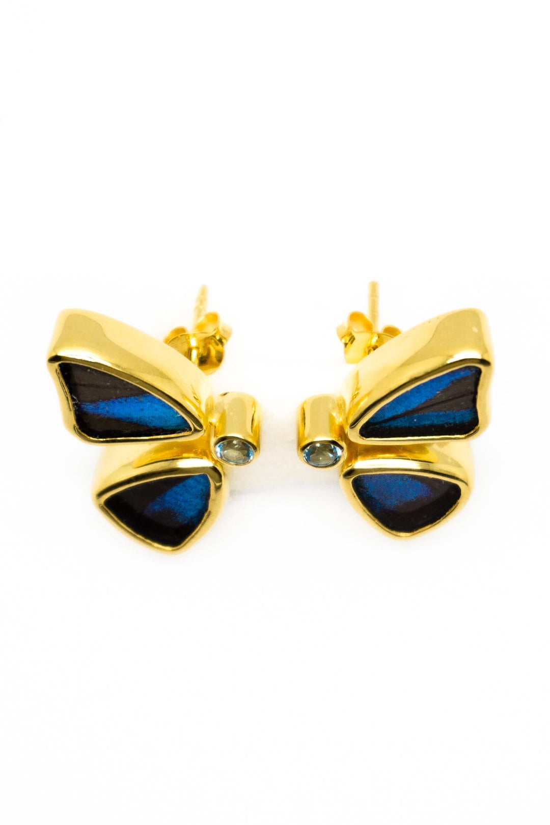 7--A-2D-2F-Gold-butterfly-earrings-with-blue-topaz-birthstone-Royal-Blue-half-Papilio-Ulysses