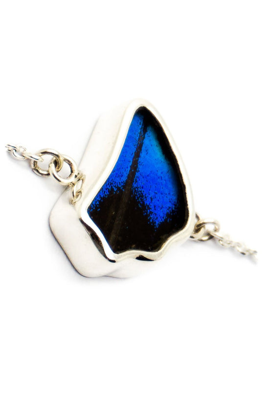 4--A-SC-1B-Silver-butterfly-bracelet-Royal-Blue-Wing-Shaped-Papilio-Ulysses