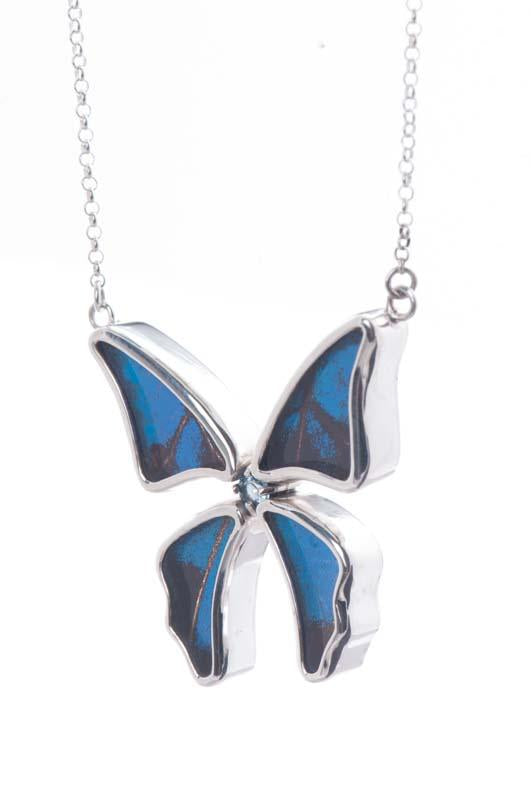 7--A-4B-3F-Silver-butterfly-necklace-with-blue-topaz-birthstone-Royal-Blue-Papilio-Ulysses