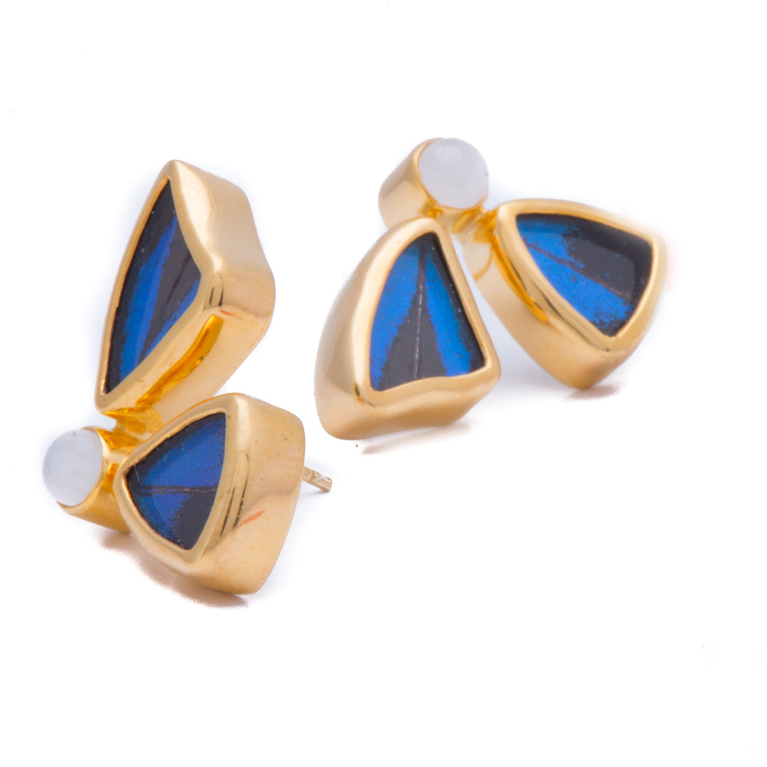 10--A-2D-2F-Gold-butterfly-earrings-with-blue-topaz-birthstone-Royal-Blue-half-Papilio-Ulysses