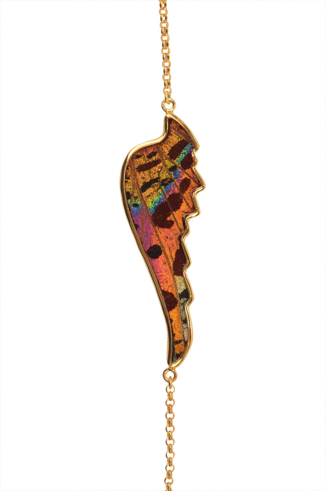 1-Real Butterfly Wings-A-2B-AG-Gold-butterfly-bracelet-with-citrine-birthstone-Shimmering-Rainbow-Angel-Wing-Shaped-Chrysirid