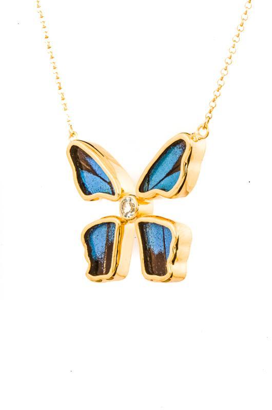 2--A-4B-5F-Gold-butterfly-necklace-with-blue-topaz-birthstone-Royal-Blue-Papilio-Ulysses