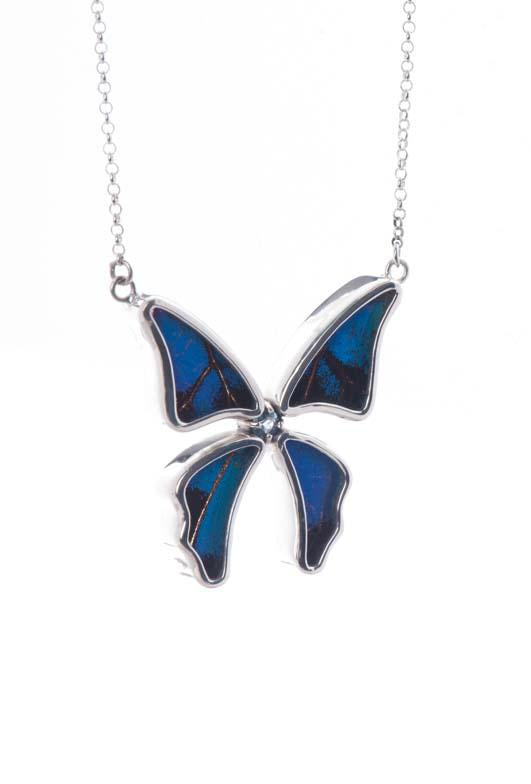 6--A-4B-3F-Silver-butterfly-necklace-with-blue-topaz-birthstone-Royal-Blue-Papilio-Ulysses