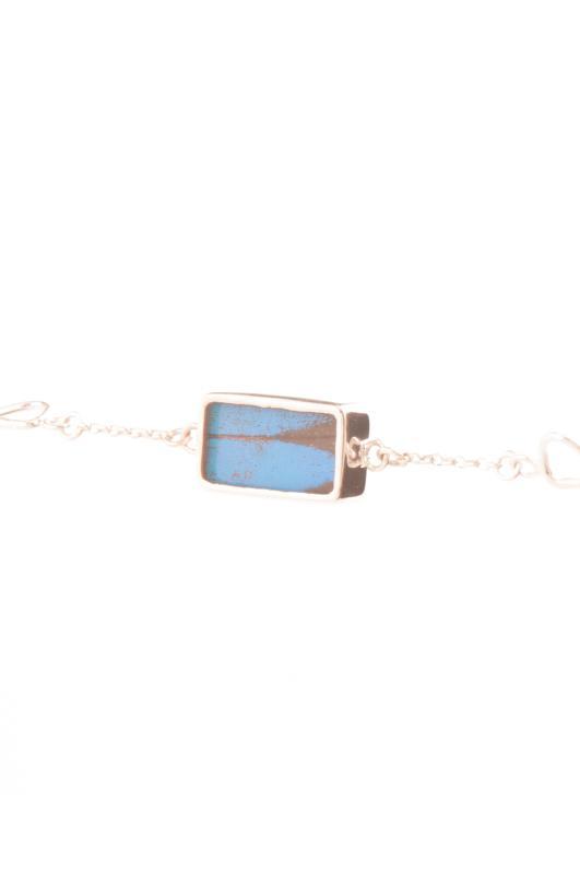 2--A-SC-R1-Silver-butterfly-bracelet-Royal-Blue-Rectangle-Papilio-Ulysses