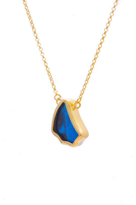 4--A-SC-1B-Gold-butterfly-necklace-Royal-Blue-Wing-Shaped-Papilio-Ulysses