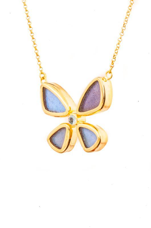 2--A-4B-6F-Gold-butterfly-necklace-with-blue-topaz-birthstone-Iridescent-Blue-Morpho-Didius